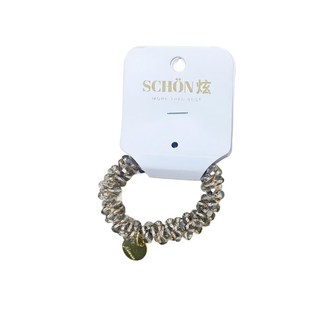 SCHÖN 韓版水晶髮圈 灰色 時尚髮飾