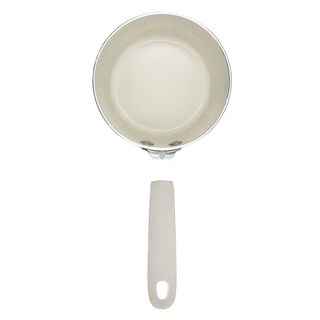LENANSE US 迷你牛奶鍋，適用於加熱湯品、牛奶，不含PFOA, 25.5cm, 白色, 1個