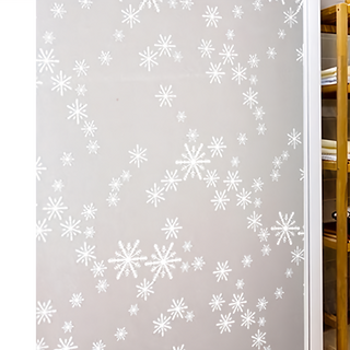 半島良品 抗UV防曬靜電貼/窗貼 4捲, 雪花