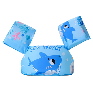 兒童游泳手臂浮力圈 - 潛水鯊魚, 藍色, 1個