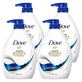 Dove 多芬 滋養柔膚沐浴露滋養柔嫩, 900g, 4瓶