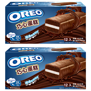 OREO 奧利奧 巧心蛋糕 12個, 可冰凍食用, 192g, 2盒