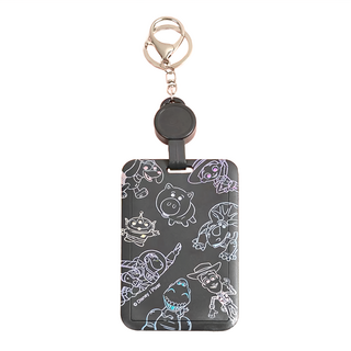 TOY STORY 玩具總動員 滿版伸縮滑蓋證件套 伸縮最長可延伸至42公分, 黑色, 11 x 7cm, 1個