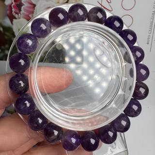B 水晶手珠, 9.5mm, 紫色, 1條