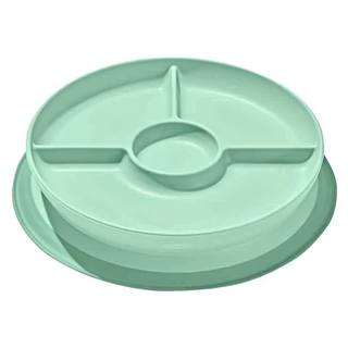 OXO tot 好吸力分隔餐盤, 薄荷綠, 1個