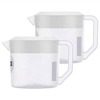 生活King 塑膠冷水壺 有杯蓋 有側手把 耐熱-20℃~+120℃ 台灣製, 單色, 2.5L, 2個