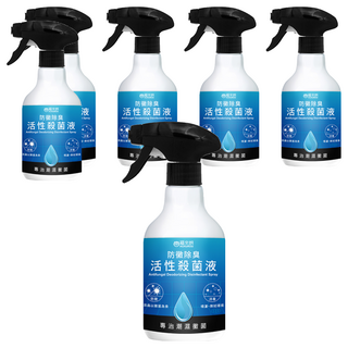 HUKUROU 福來朗 防黴除臭活性殺菌液 Antifungal Deodorizing Disinfectant Spray, 500ml, 6瓶