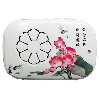 無敵王 38合一電子唸佛機, 內建38首佛經, 支持循環播放, 續航力24小時, WK-N008, 顏色隨機