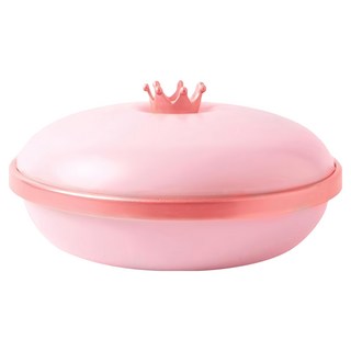 摩達客 農曆春節開運馬卡龍圓形糖果盒 多格水果盤聚寶盆 增添居家色彩, 1個, 粉紅色