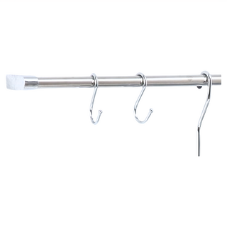 HomeMax鎖牆式不鏽鋼吊桿 #304不鏽鋼鋅合金材質, 180cm, A39180-09, 1個