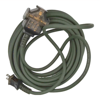 MAX STAR 太星電工 一開三插動力軟線 防潑水 耐衝擊, 10m, 軍綠色, 1條