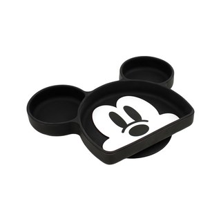 BUMKiNs 白金矽膠餐盤 米奇 100%矽膠 吸盤底座, 餐盤, 1個