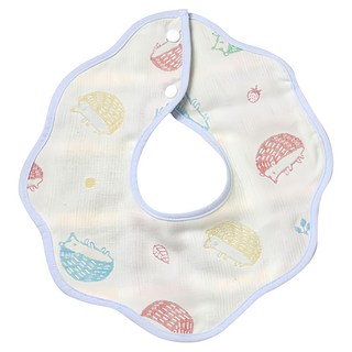 New Star 明日之星 四層紗花朵形360度嬰兒圍兜 29 x 32cm 圍兜, 顏色隨機, 1入, 1件