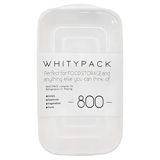 YAMADA 山田化學 白色保鮮盒 800ml 可冷凍/冷藏/微波, 3個, 1組