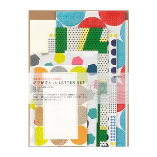 日本MIDORI 5尺寸信封信紙組 86762 多尺寸選擇 書寫體驗佳, 混合顏色, 1組