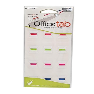德德小品集 OFFICE貼紙 FT-108A (2入) 塑膠彩色索引標籤 文件分類好幫手, 1入