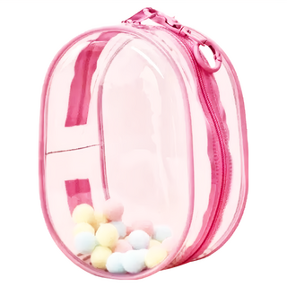 透明防塵袋 娃娃保護套, 櫻花粉, 1個