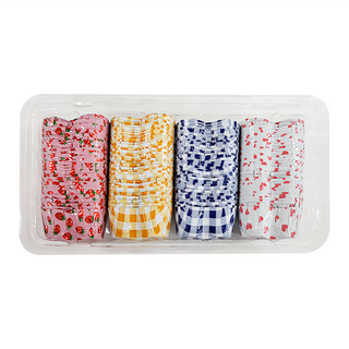 巧克力鋁箔杯 心形 4色 100枚, 顏色隨機, 1盒