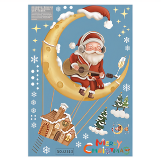 半島良品 聖誕款DIY壁貼, 飛行薑餅屋