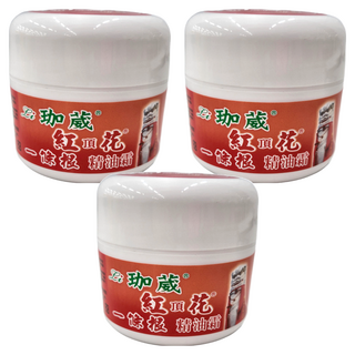 Li 珈葳 BEST 紅頂花精油霜, 50g ± 5%, 3罐, 1入