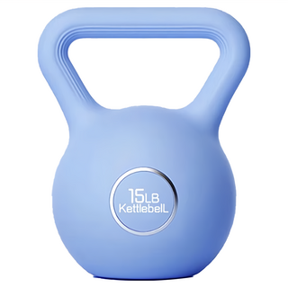 FOSO 硬壺鈴, 藍色, 15lb, 1個