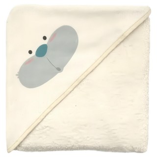 nIZio 新生兒連帽圍裙浴巾, 邦尼兔, 1條