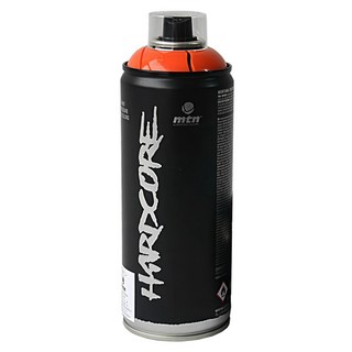MTN HARDCORE 塗鴉噴漆400ML-橙色，鮮豔色彩，快速乾燥