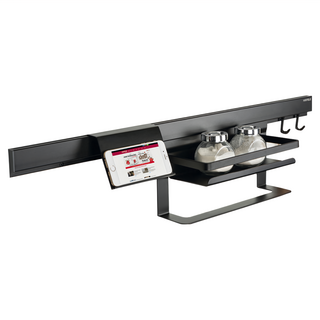 HAFELE 海福樂 廚房收納置物架滑軌, 消光黑, 1組