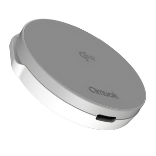 amuok 艾默克 極簡mini Qi2 磁吸無線充電器 支架款 AK-T02 原廠保固, 白色, 1個