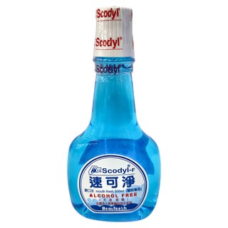速可淨 Scodyl-F 成人漱口水 500ml (醫院專用), 無酒精, 減少牙菌斑, 1瓶