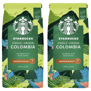 STARBUCKS 星巴克 特選系列 哥倫比亞單品咖啡豆, 咖啡豆(無研磨), 200g, 2包