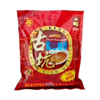 JIAN CHUAN 建銓 古坑藍山2合1即溶咖啡 特選咖啡豆, 11g, 25包, 1袋