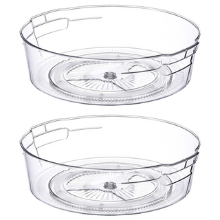 旋轉置物架, 透明色, 2個