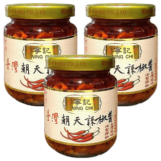 寧記 台灣朝天辣椒醬, 120g, 3罐