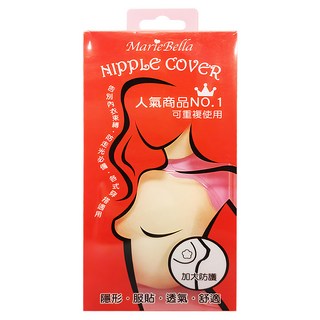 MarieBella 3D布面無痕花瓣胸貼, 隱形服貼透氣舒適, 直徑8cm, 1組