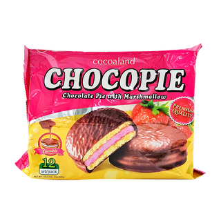 cocoaland 巧克力風味派（草莓味）, 300g (12入), 1袋