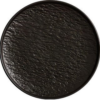 摩登簡約石紋平盤 YJ266, 黑色, 1個