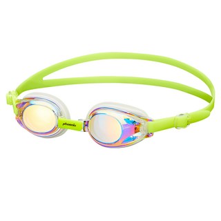 Phoenix 孩童鏡面泳鏡 PN-505JM, 1個, 萊姆色
