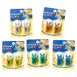 百貨King 磁鐵扣 圓形便利夾款 2入 180度夾 ABS, 顏色隨機, 5組
