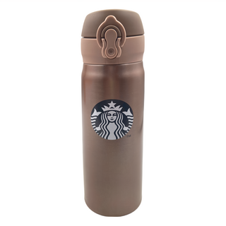 STARBUCKS 星巴克 隨身瓶, 光澤金, 500ml, 1個