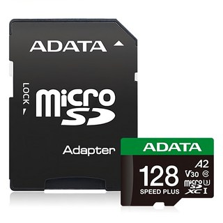 ADATA 威剛 Speed Plus microSDXC UHS-I U3 A2 V30 記憶卡 附轉卡, 1個, 128GB