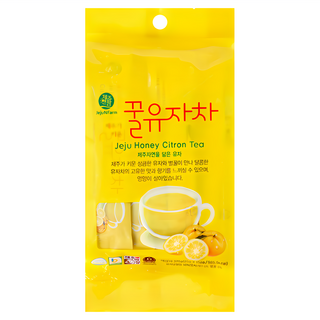 JejuNFarm 濟州島 蜂蜜柚子茶 隨手包, 酸甜的味道令人愉悅, 25g, 15條, 1袋