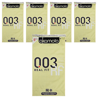 okamoto 岡本 3D曲線003衛生套, 6入, 5盒