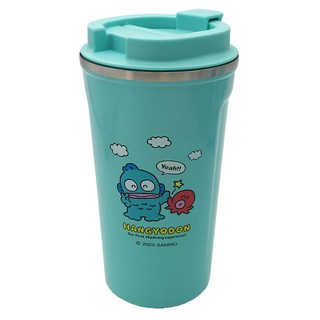 Sanrio 三麗鷗 人魚漢頓不鏽鋼咖啡杯 500ml 綠色 保溫保冷 密封防漏, 1個