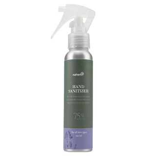 Nahemi 娜禾蜜 草本精油乾洗手噴霧, 75%酒精, 茶樹薰衣草精油, 保濕因子, 100ml, 1瓶