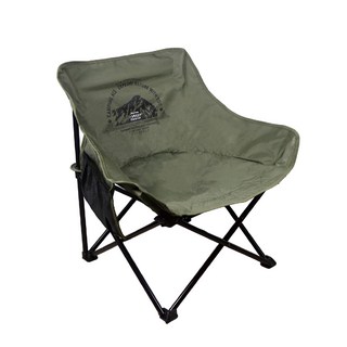 CAMPING ACE 野樂 彎月戰術椅 ARC-883NG 軍墨綠, 600D牛津布, 5mm厚度泡綿, 耐磨骨架結構, 側邊網袋收納設計, 1個