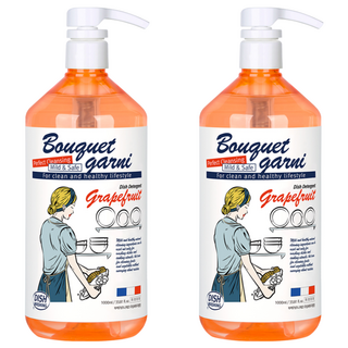 BOUQUET GARNI 環保1級蔬果碗盤洗潔精 葡萄柚香 2瓶, 1L