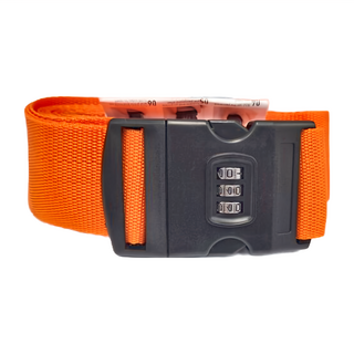 可調式行李帶 密碼鎖 Set 2, 桔色, 410 x 5cm