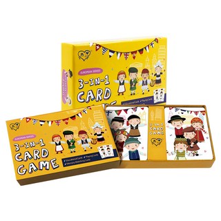 ROYAL 樂友 童趣三合一教育防水歐洲版撲克牌 益智玩具, 1盒