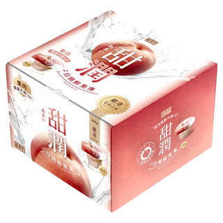 盛香珍 甜潤白桃鮮果凍, 300g, 10個